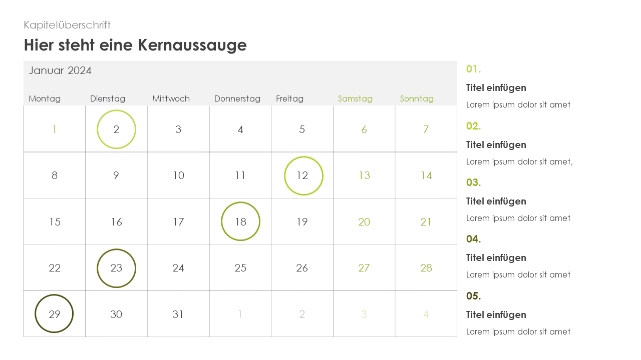 Business Kalender 2024
