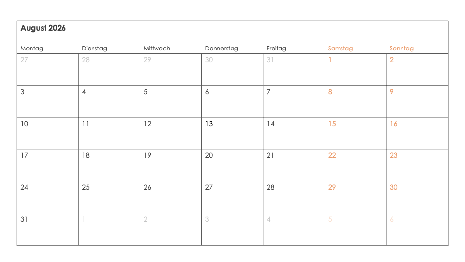 Kalender Toolkit 2026