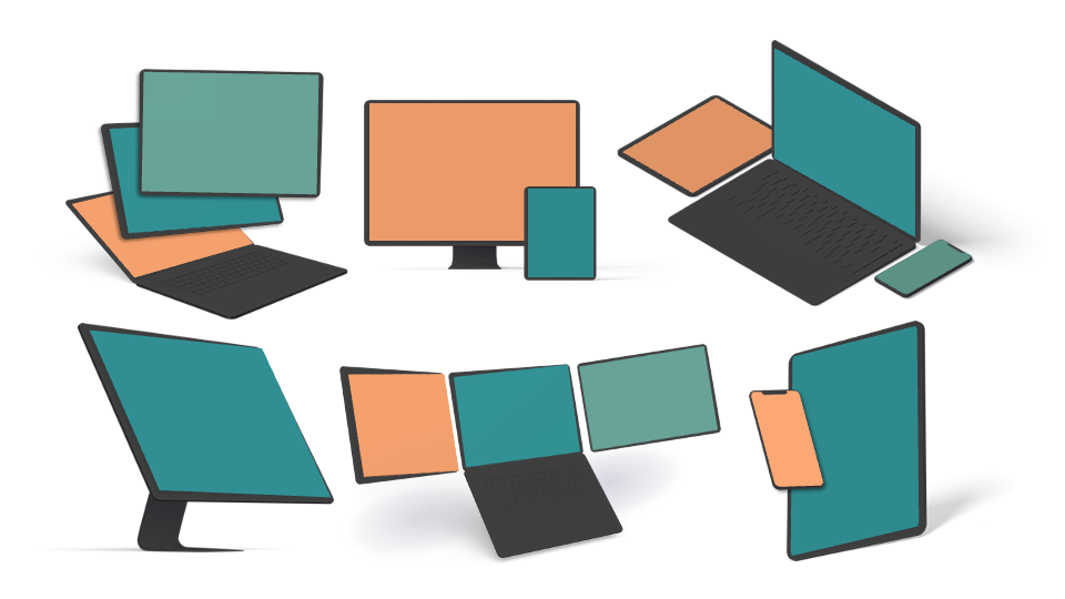 Bildschirm Mockups