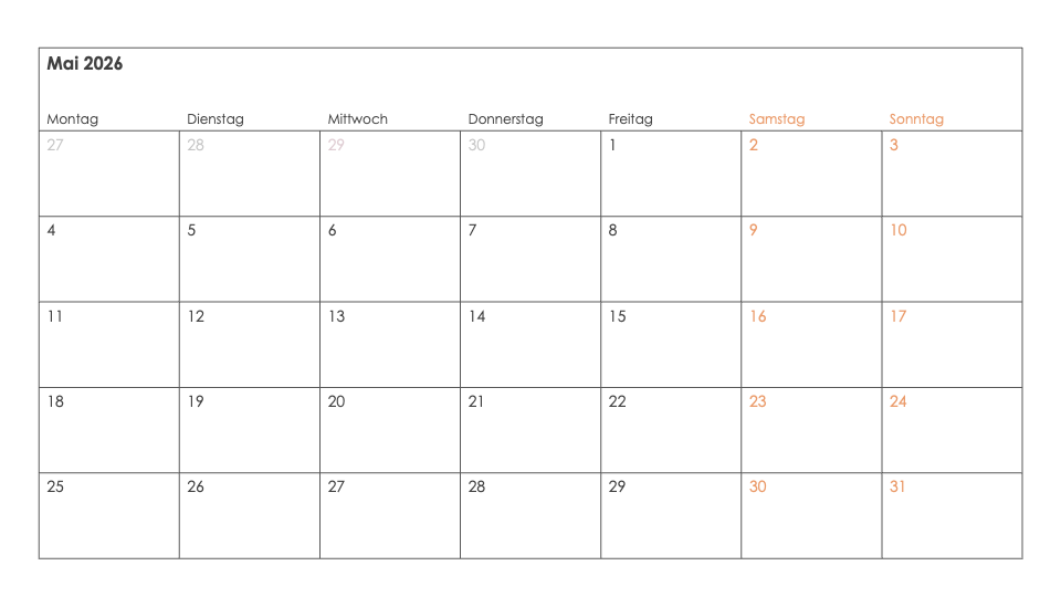 Kalender Toolkit 2026