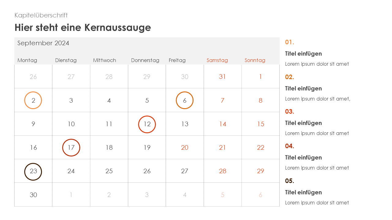Business Kalender 2024