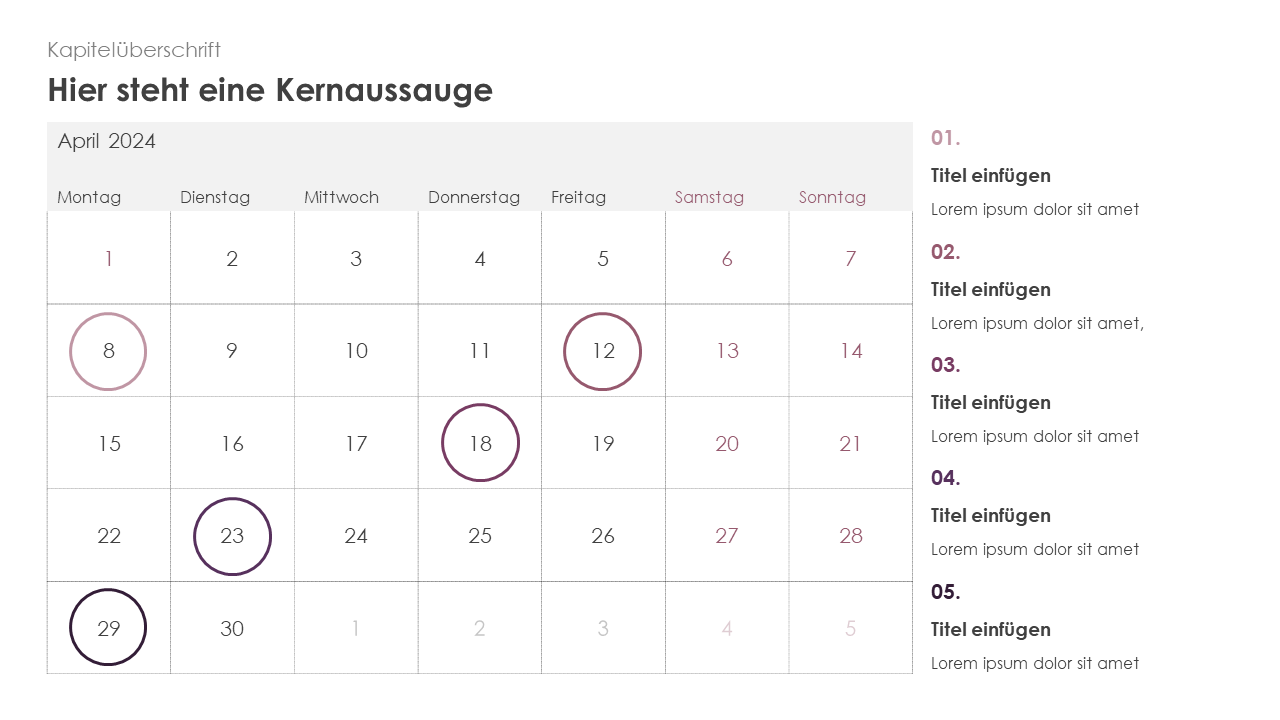 Business Kalender 2024
