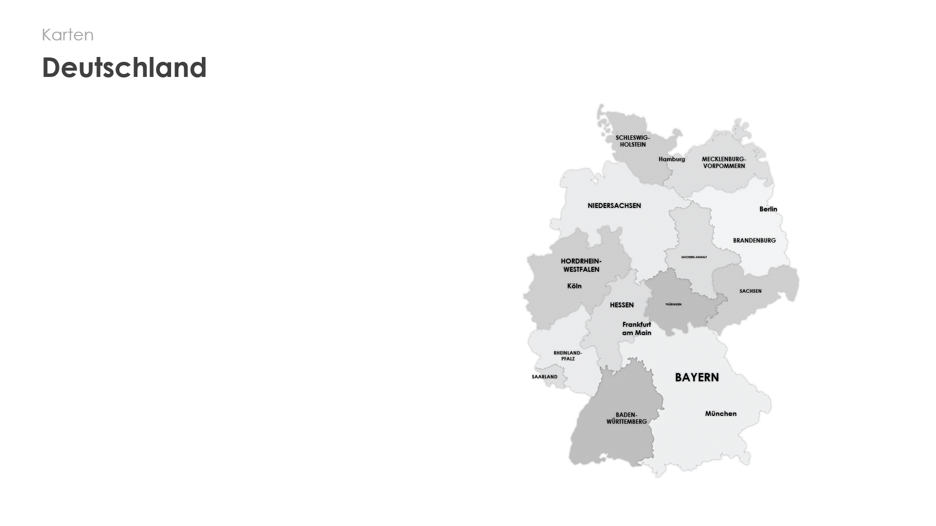 Deutschland Minimal-Karte