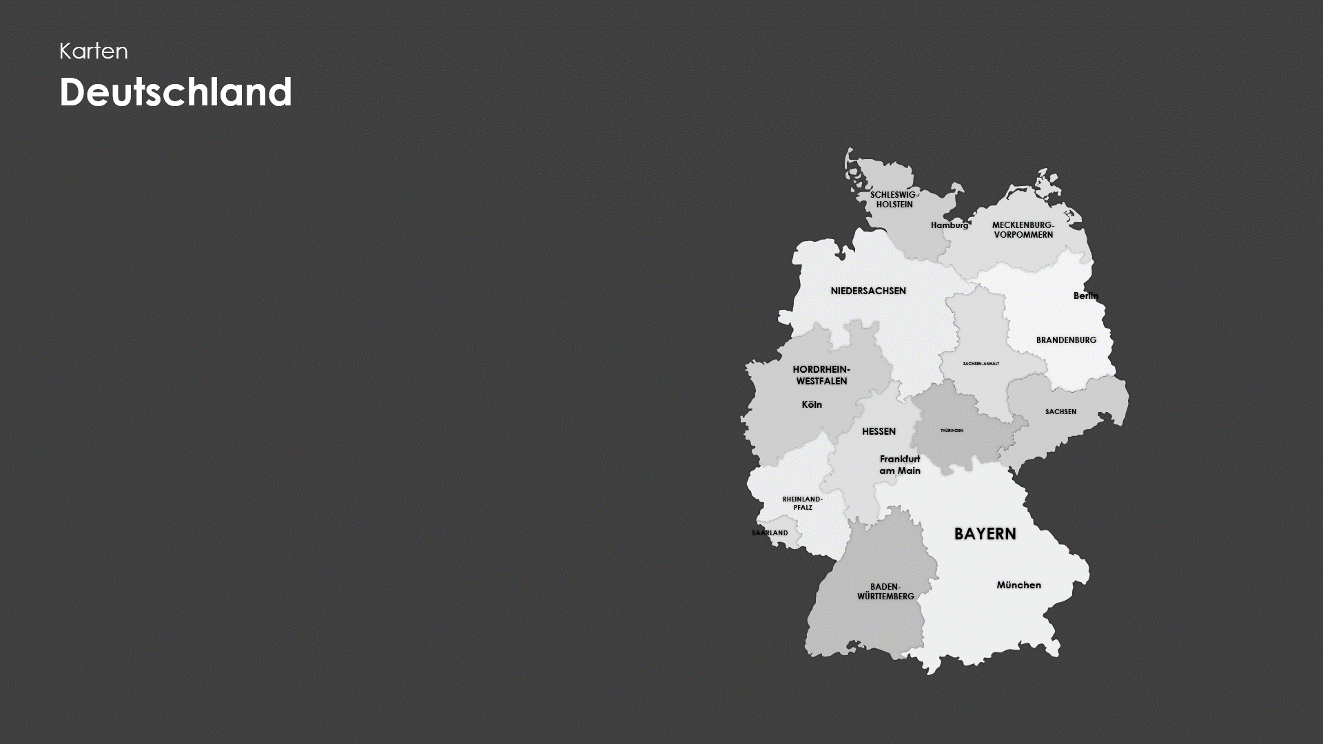 Deutschland Minimal-Karte_dunkel