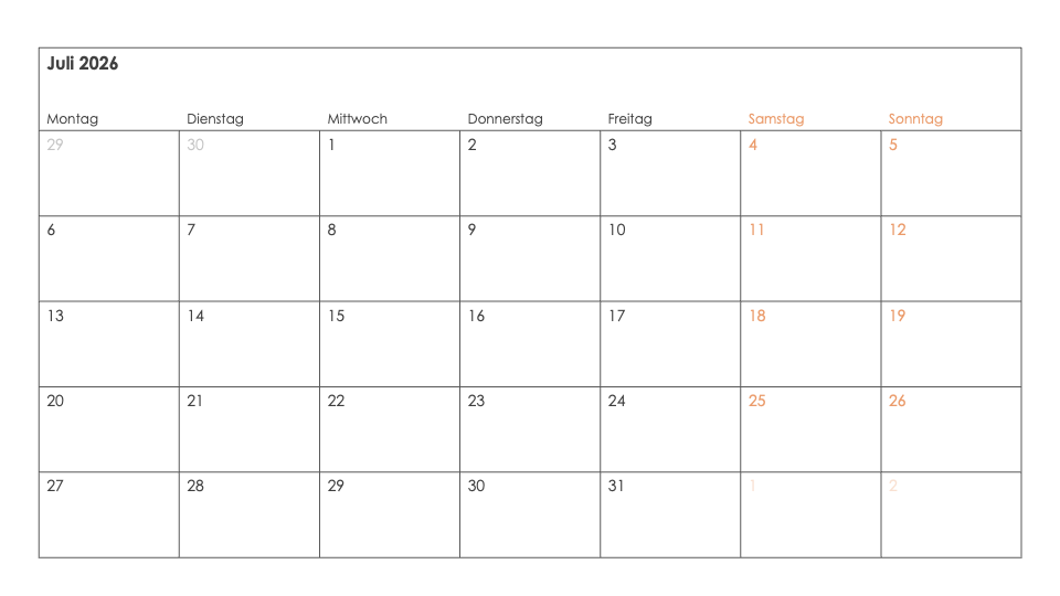 Kalender Toolkit 2026