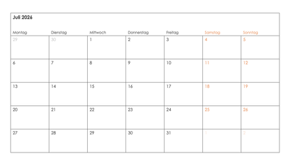 Kalender Toolkit 2026