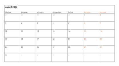 Kalender Toolkit 2026
