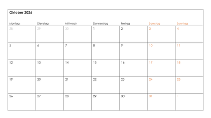 Kalender Toolkit 2026