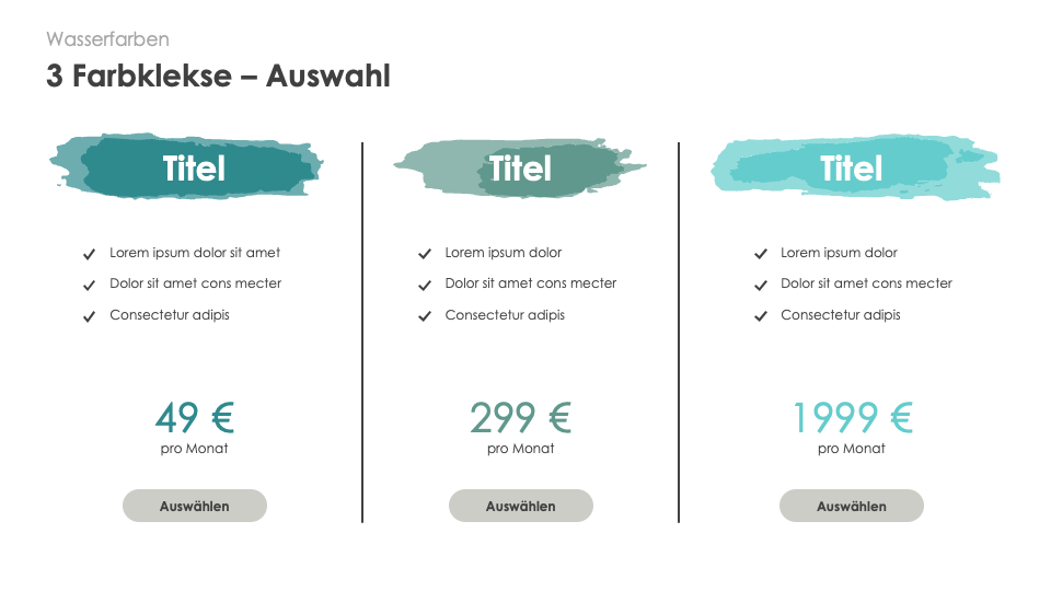 Wasserfarben Bundle