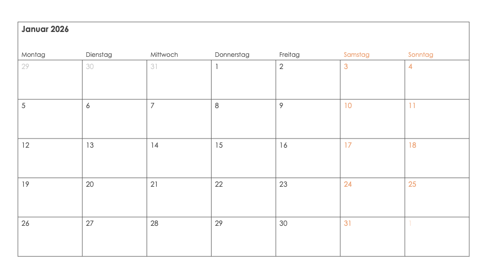 Kalender Toolkit 2026