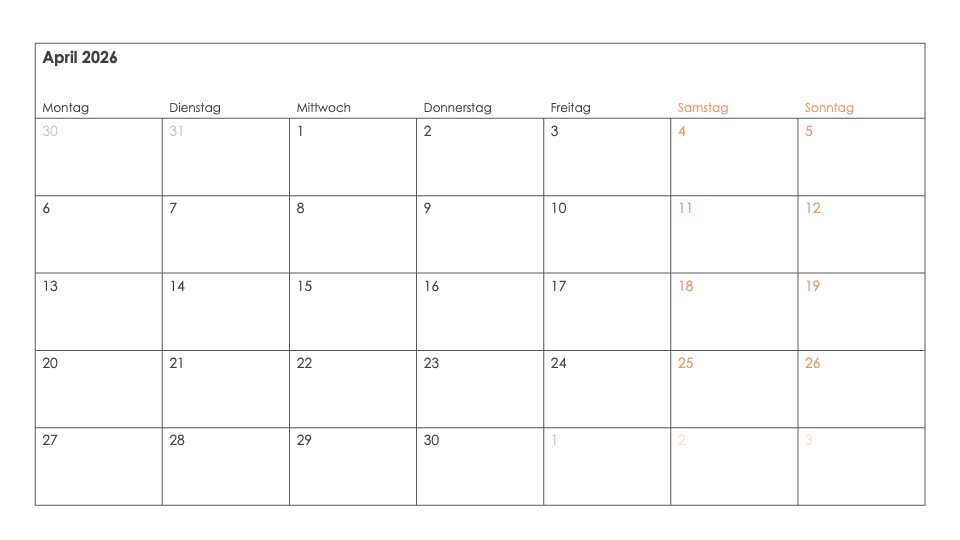 Kalender Toolkit 2026