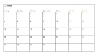 Kalender Toolkit 2026
