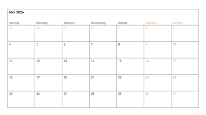 Kalender Toolkit 2026