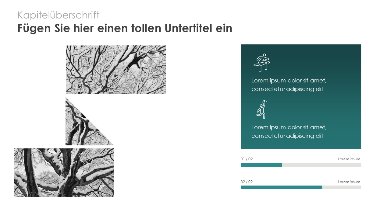 Eleganter Bildplatzhalter im Alphabetstil (A bis Z) - dunkel und hell