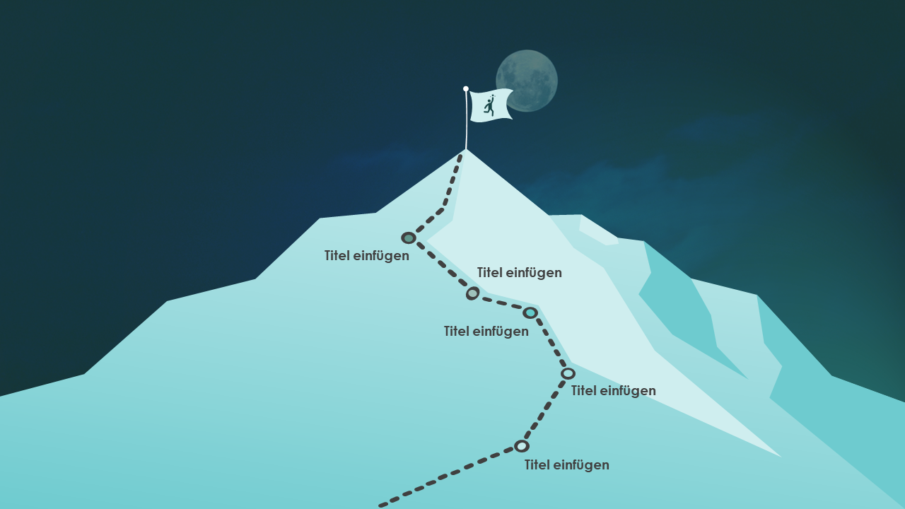 Berggipfel zum Erfolg