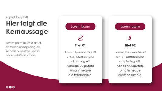 2 Optionen-Infografik (Bordeaux)