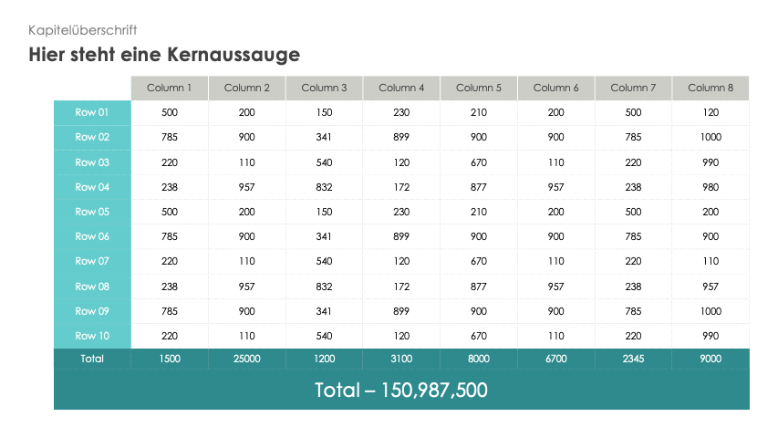 Tabelle (groß)