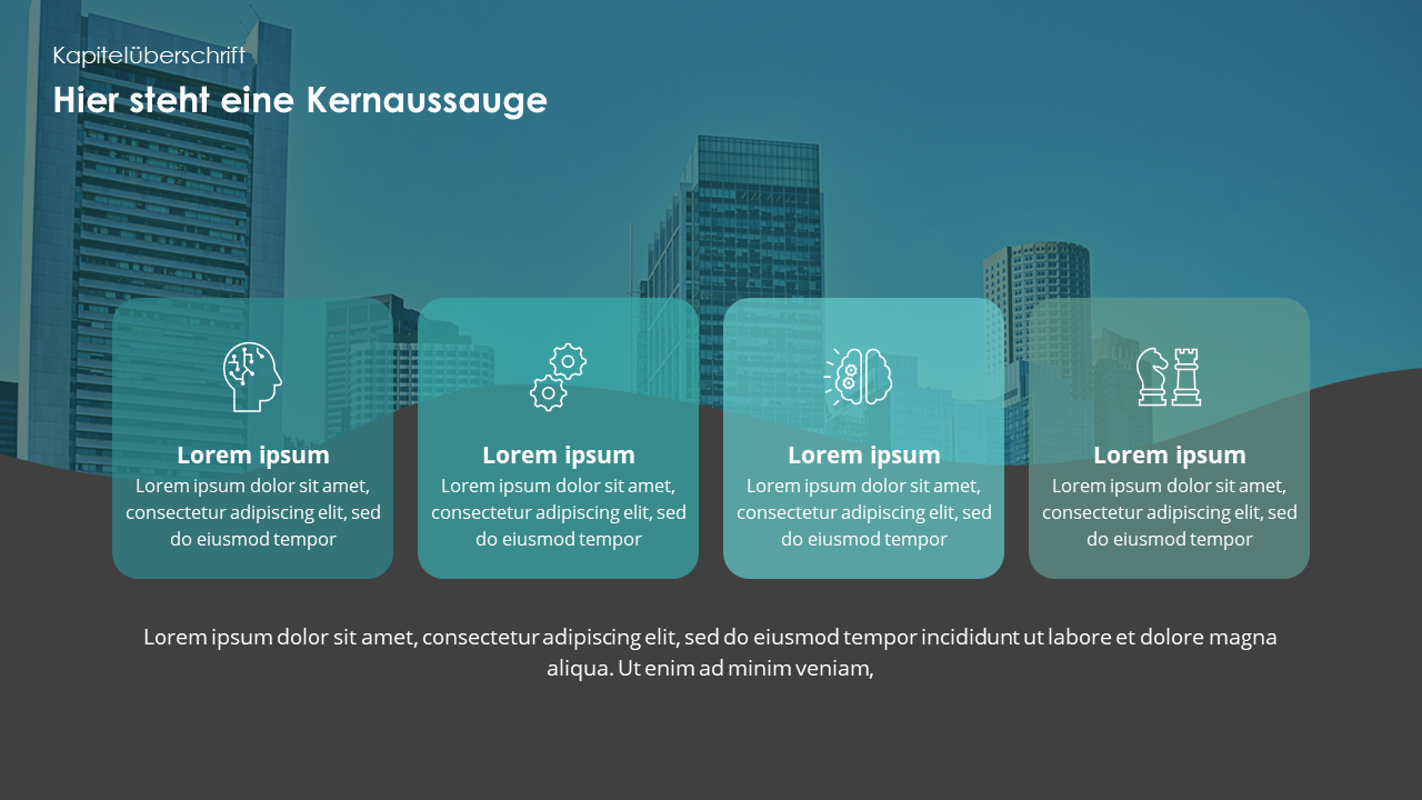 4 Optionen - Infografik