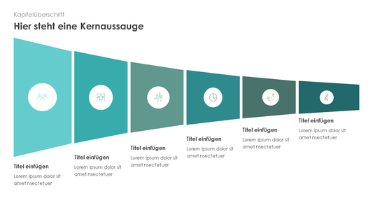 Horizontales Trichterdiagramm mit Icons