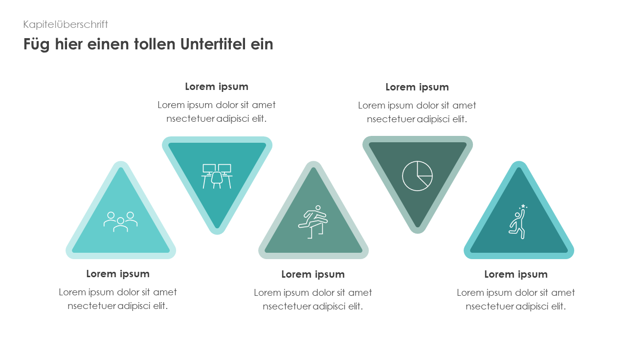 Dreieck Infografik mit Icons