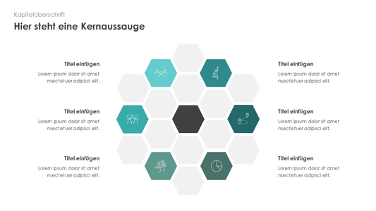 Infografik - Hexagon-Prozess