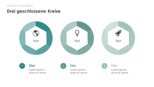 Drei geschlossene Kreise