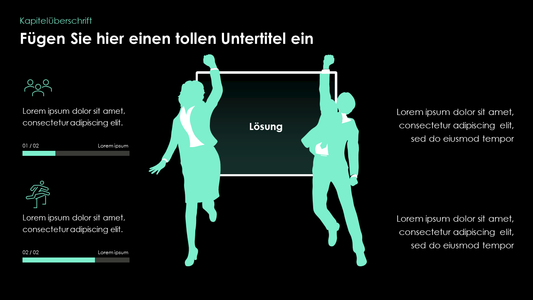 Illustrierte Menschen - dunkel und hell