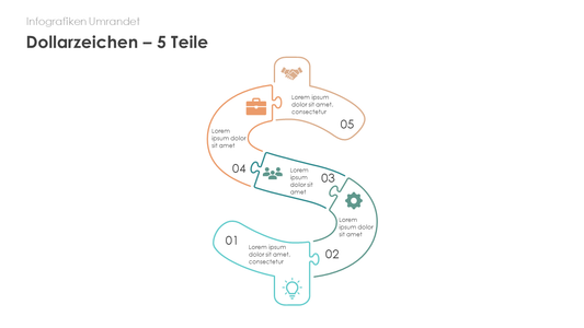 Dollarzeichen - 5 Teile