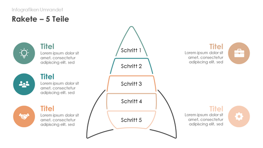 Rakete - 5 Teile