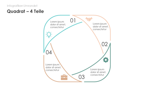 Quadrat - 4 Teile