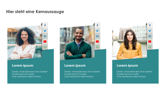 Team mit Icons (3 Personen)