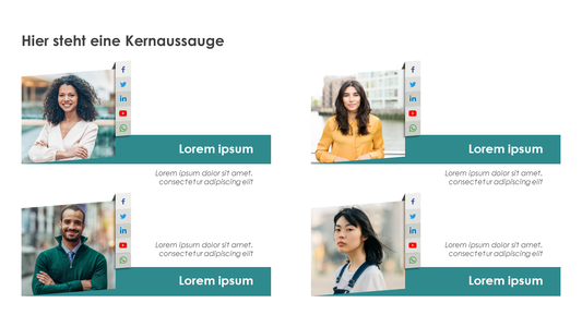Team mit Icons (4 Personen)