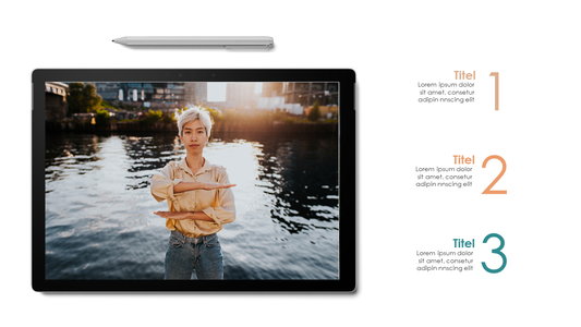 Tablet Mockup Vorderansicht