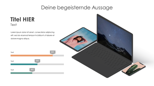 3 Bildschirme Mockup