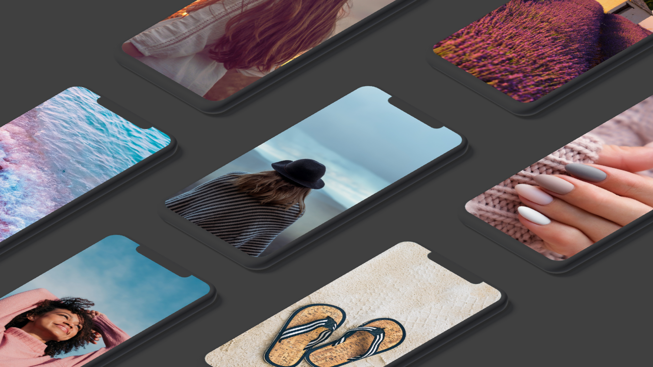 7 Smartphones Mockup